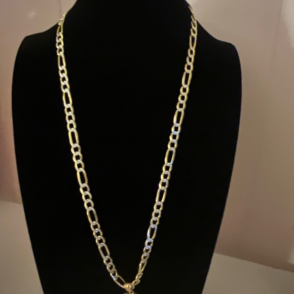 Cadena de plata 925 24 pulgadas con baño en oro 14k - Picture 1 of 1